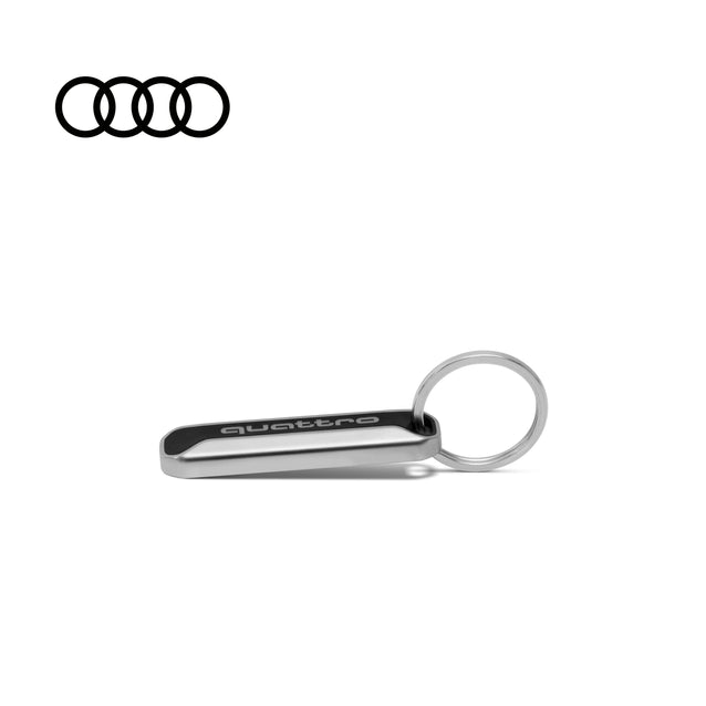 Llavero Quattro, Negro/Plata