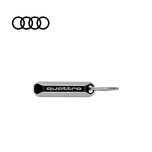Llavero Quattro, Negro/Plata